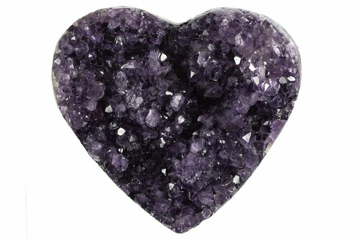 Dark Purple Amethyst Heart - Uruguay #343723